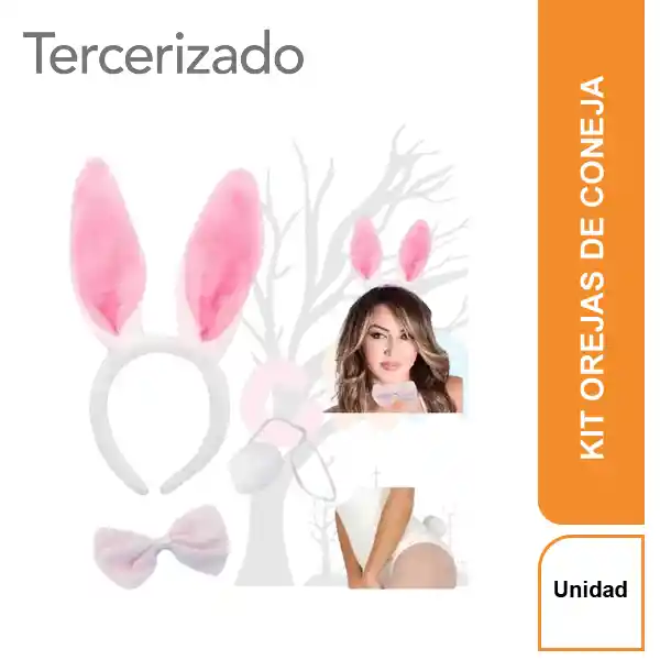 Set Disfraz Orejas de Coneja