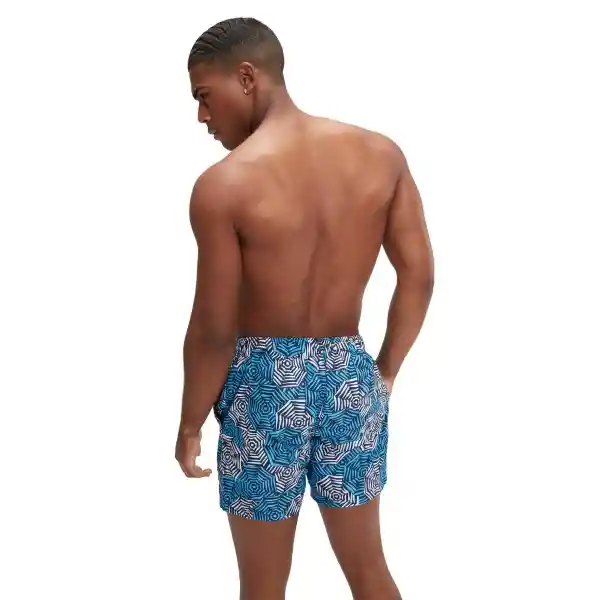 Short Printed Chk Leis 16 V2 Am Blue/Blue L Speedo