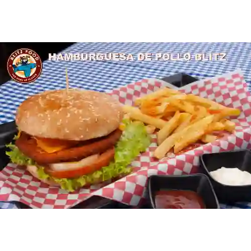 Hamburguesa Blitz de Pollo Apanado