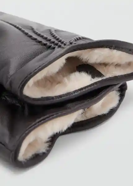 Guantes Hiedra Chocolate Talla S Mujer Mango