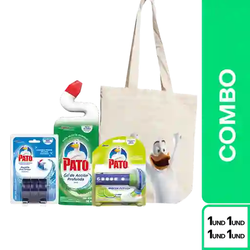 Combo Totebag Pato Discos Activos + Gel Pino + Pastillas Marinas