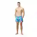 Pantaloneta Digital Printed Leisure 16 Pulgadas Hombre Azul-xl