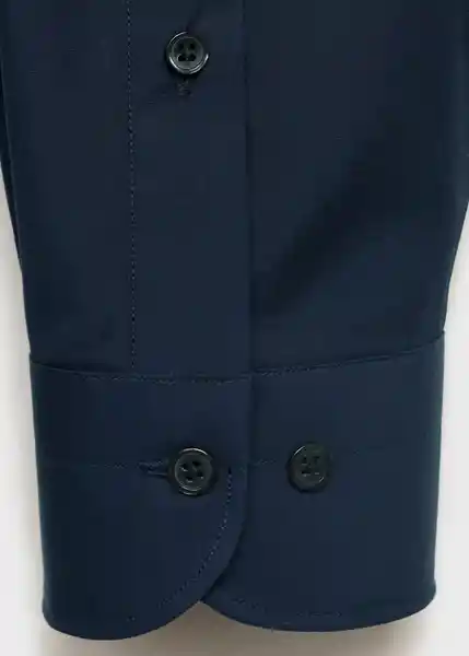 Camisa Emeritol Navy Talla M Hombre Mango