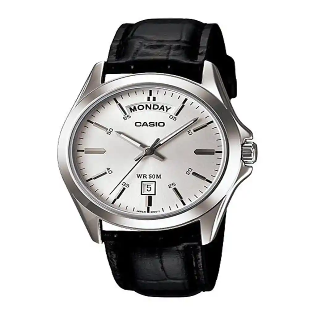 Reloj Casio P-c Doble Calendario 50 M. Mtp-1370l-7avdf