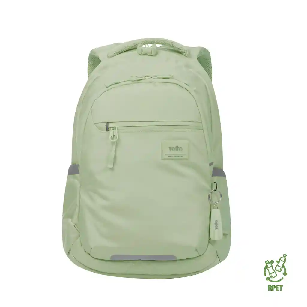 Morral Universitario Porta Pc 14" Misisipi Verde Mujer