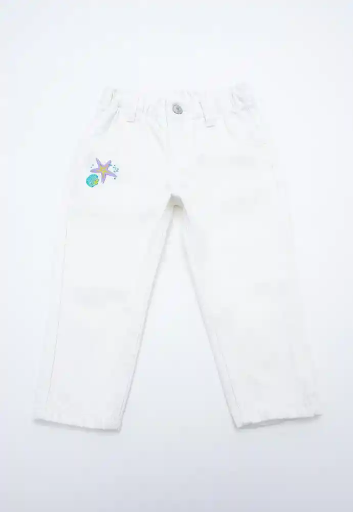 Jean 6/9 Meses-ivory