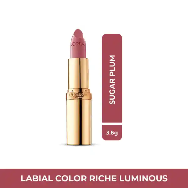 Labial L’Oréal Paris Colour Riche Luminous Sugar Plum  3 gr