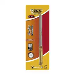 Bic Permanente Marker Grip Dorado