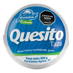 Queso Montefrio Fresco Semiblando Graso Taza (500 Gr)