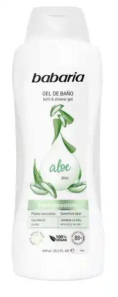 Babaria Gel de Baño Hidratante con Aloe Piel Sensible