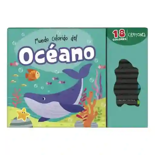 Mundo Colorido Con 18 Crayones. Océano