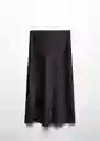 Falda Mia Negro Talla XL Mujer Mango