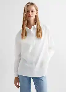 Camisa Over Off White Talla 22 Teen Niñas Mango