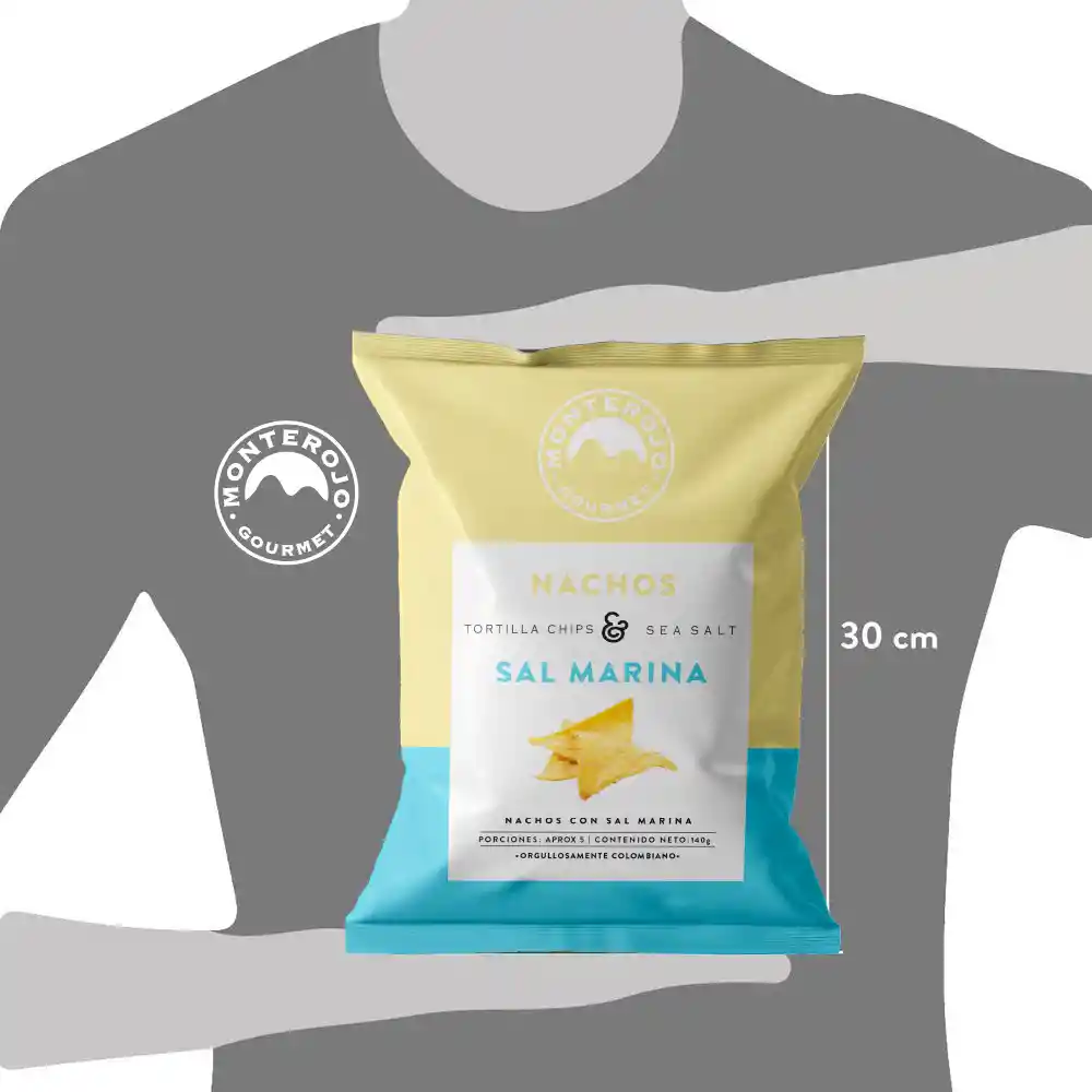Monte Rojo Nachos Sal Marina 140gr