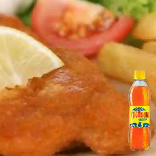 Cmb chuleta de cerdo +gaseosa colombiana