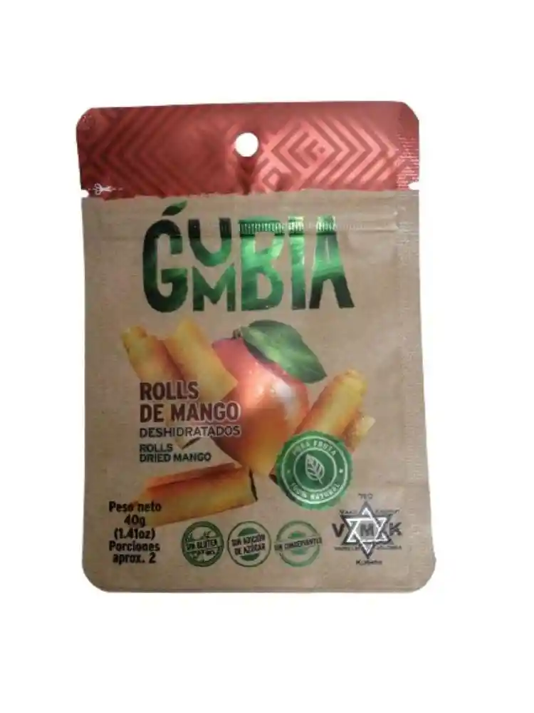 Gumbia Rolls de Mango Deshidratados