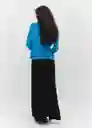 Jersey Luccac Turquesa Talla S Mujer Mango