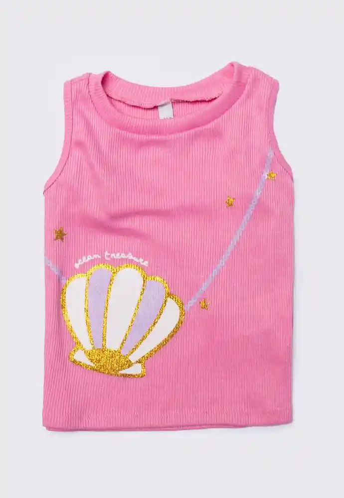 Camiseta Manga Sisa 18/24mese-rosado