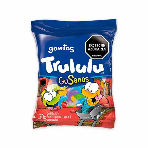 Trululu Goma Gusano Dulce 70 g