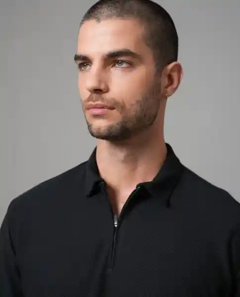 Camiseta Polo Hombre Negro L 192G004_NEG194007 Rifle