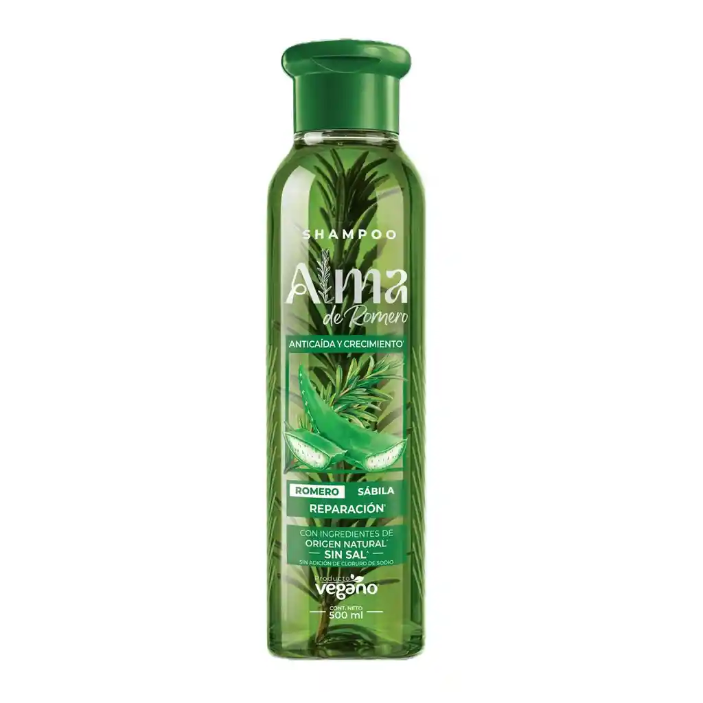 Shampoo Alma de Romero Reparacion Romero y Sabila