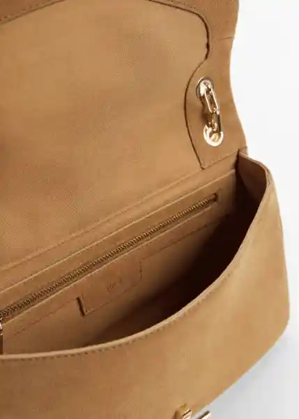 Bolso M Bruna Camel Talla 99 Mujer Mango