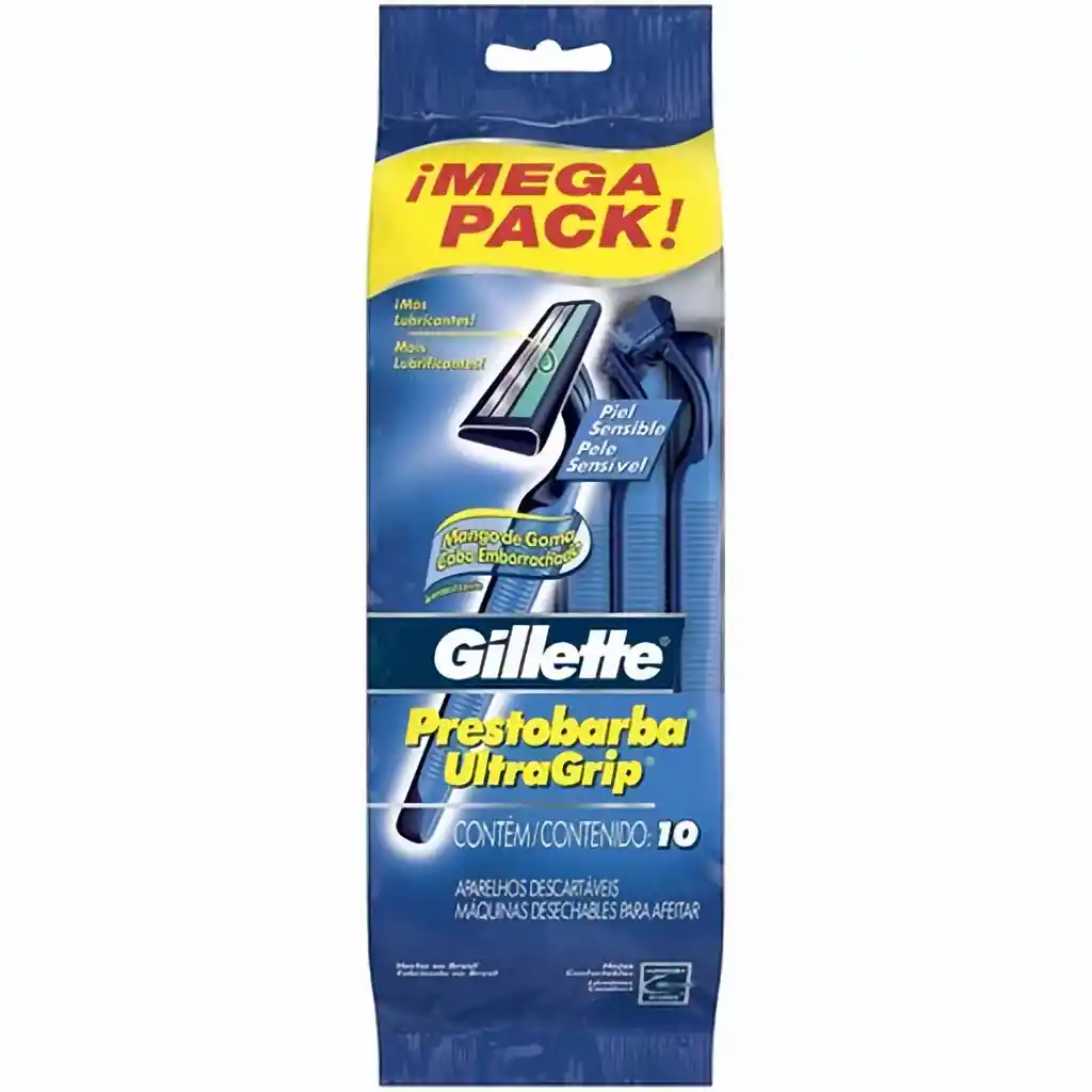 Gillette Maquina Afeitar Ultragrip Mega