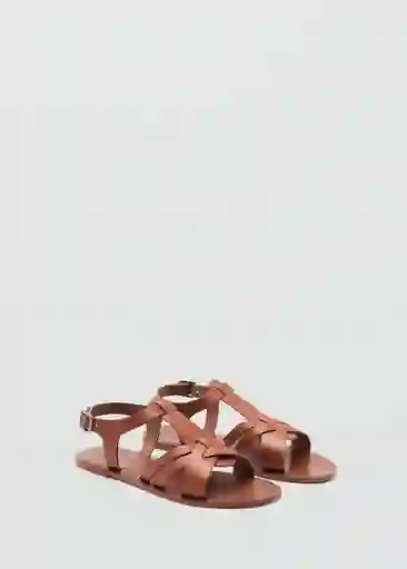 Sandalias Aura Cuero Talla 29 Niñas Mango