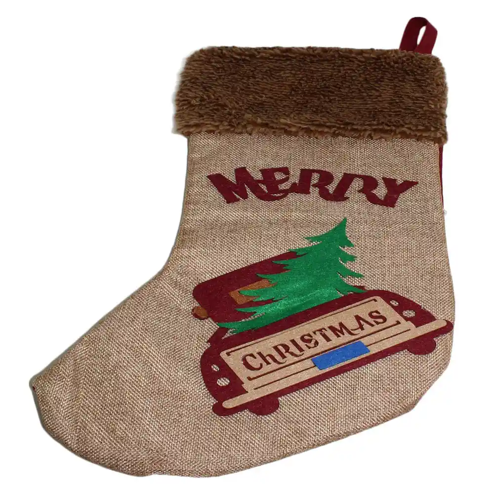 Navilandia Bota Merry Christmas Yute 26 X 50 Cm