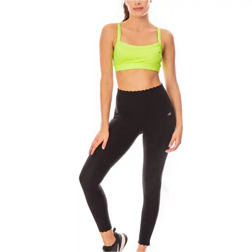 Top Poliester/elastano Mujer Verde Neon Fondo 63766 Talla L