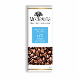 Moctezuma Tabla de Chocolate Artesanal al 72% Café Premium