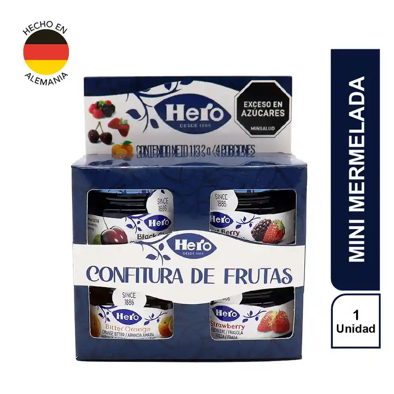 Hero Mermelada Mini Sabores Surtidos 