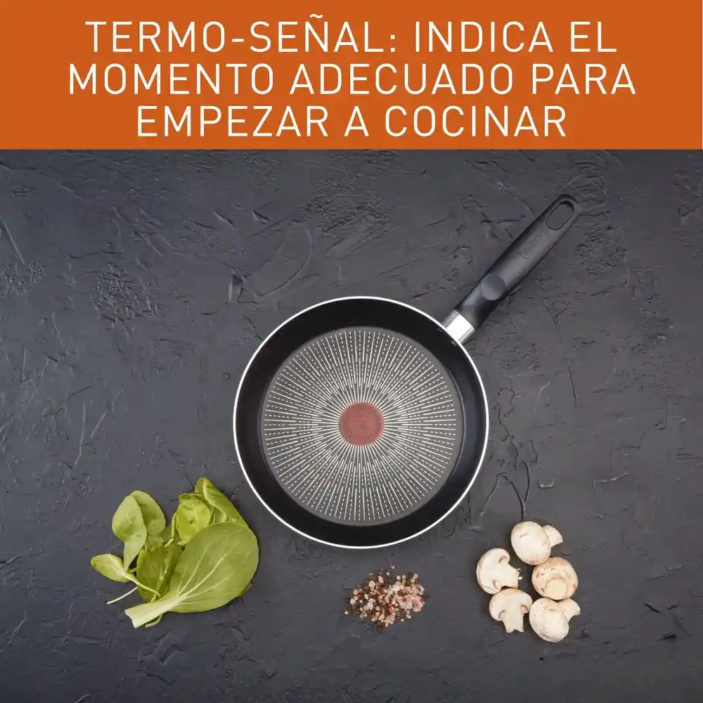 Sarten Imusa Aluminio Antiadherente Tapa de Vidrio 2 Piezas Gris
