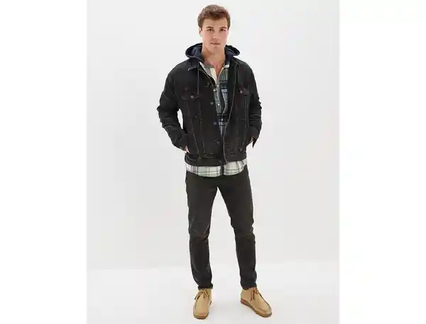 Chaqueta Hombre Negro Talla X-SMALL American Eagle