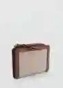Billetera P Marais Cuero Talla 99 Mujer Mango