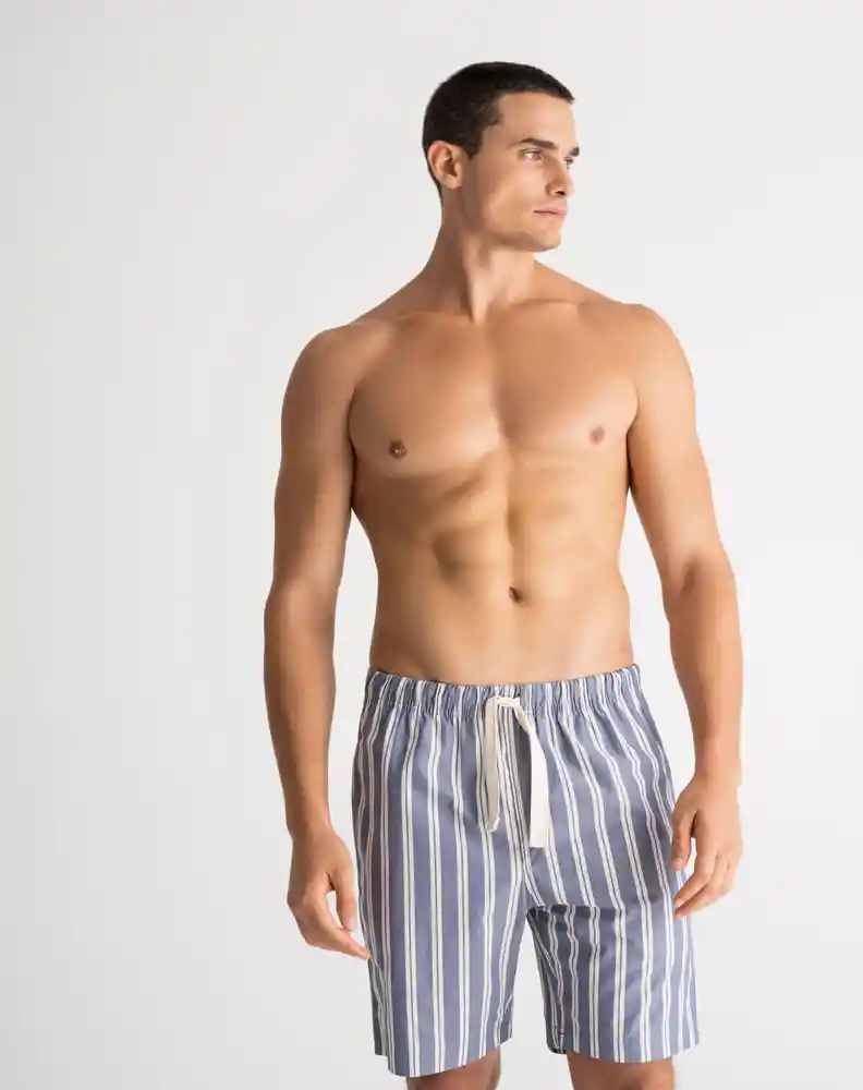 Bermuda Bota Recta en Tejido Plano Zas Punto Blanco