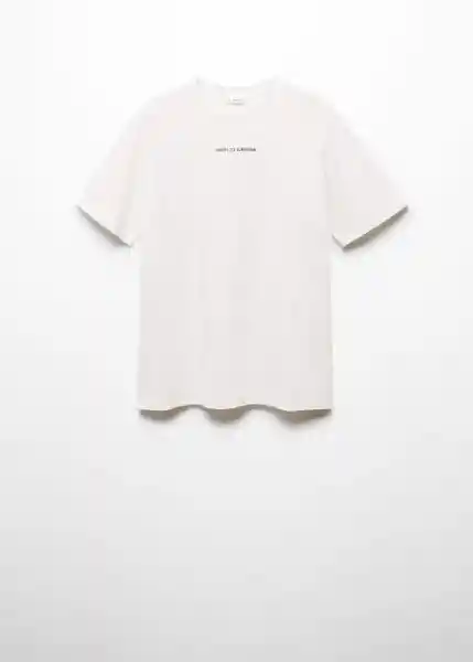 Camiseta World2 Off-White Talla 19 Niño Mango