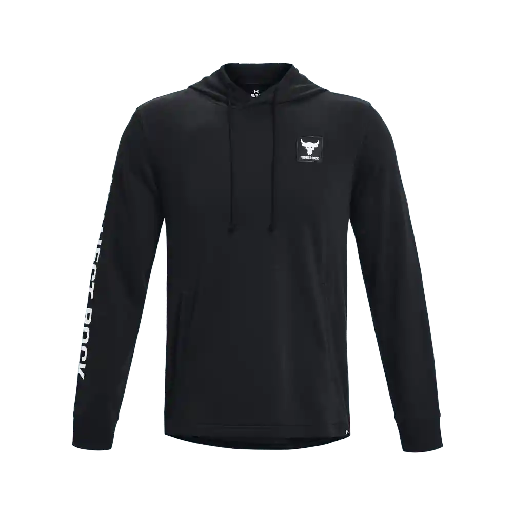 Under Armour Camiseta Pjt Rock Terry Hoodie Hombre Negro SM