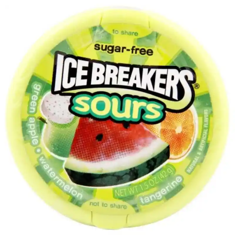  Recipiente Circular En Plastico Color Verde. Contiene Menta Fruta Agridulce Rompe Hielo. Contenido Neto: 42 G Ramo S. Tienen Sabores Frutales: Sandia Mandarina Y Manzana Verde. Sku 3409802 