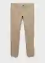 Pantalón Barna Beige Talla 44 Hombre Mango