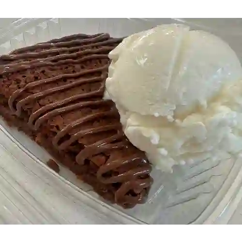 Brownie Milongo Nutella con Helado