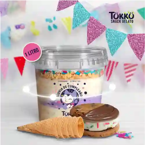 Gelato Litro Cometa Lluvia de Cumpleaños