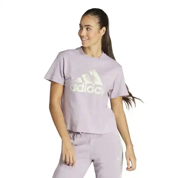 Adidas Camiseta W Aop Tee Mujer Morado Talla L Ref: IS4256