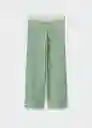 Pantalón Wava Verde Talla M Mujer Mango