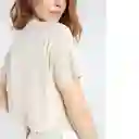  Camiseta Mujer Beige Polvo Claro Talla L 402E025 Naf-Naf 