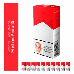 Marlboro Red X10 Cigarrillos Cartón