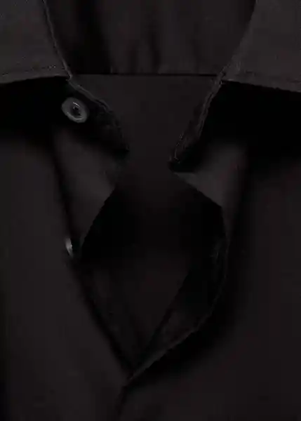Camisa Play Negro Talla M Hombre Mango