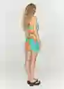 Vestido Siren Verde Talla XS Mujer Mango