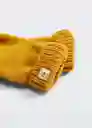 Guantes Quebecgo Ocre Talla 19 Niños Mango