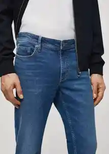 Jean Jan Tejano Oscuro Talla 44 Hombre Mango